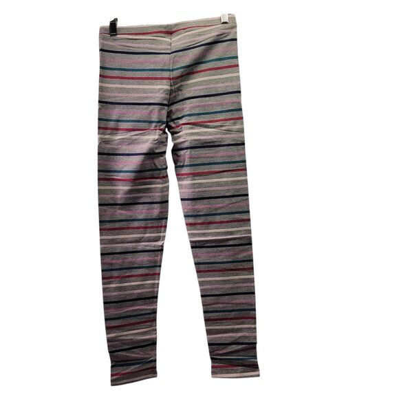 Spotted Zebra Girls  Active Stretch Colorful Gray striped Leggings XXL (14/16) - Picture 2 of 7